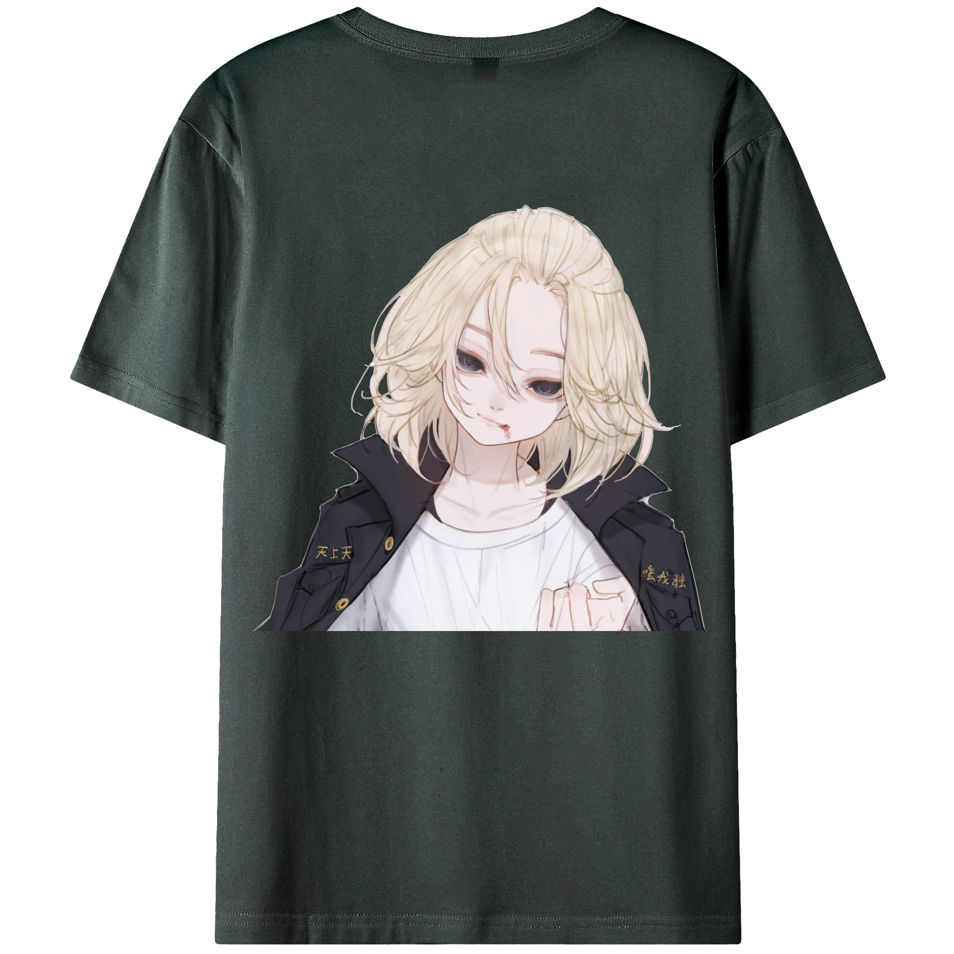 （画像用） 東京リベンジャーズ Tokyo Revengers 綿100％ メンズ半袖Tシャツ（バックプリント） 通気性